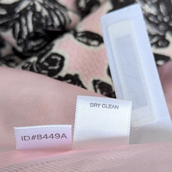 Ann Taylor Loft Spring Duster ¾ Sleeve Silk Linen Blend Floral Blush Charcoal Wh - Picture 6 of 9